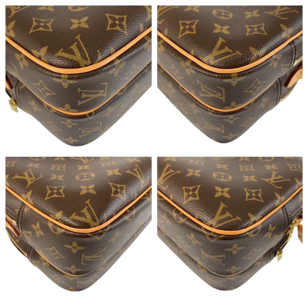 22277
LOUIS VUITTON ルイヴィトン モノグラム リポーター PM ブラウン ゴールド金具 PVC M45254 ショルダーバッグ メッセンジャーバッグ レディース A100