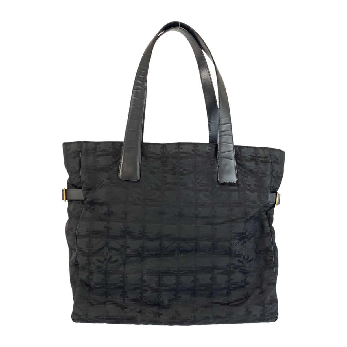 22279
CHANEL シャネル ニュートラベルライン トート ココマーク ブラック 黒 ゴールド金具 ナイロン / レザー トートバッグ ショルダーバッグ レディース ABP30