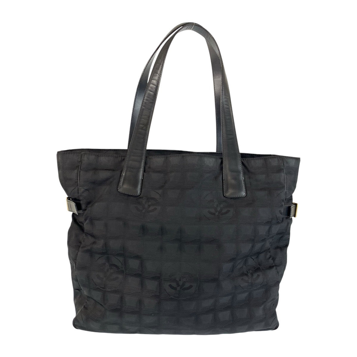22279
CHANEL シャネル ニュートラベルライン トート ココマーク ブラック 黒 ゴールド金具 ナイロン / レザー トートバッグ ショルダーバッグ レディース ABP30