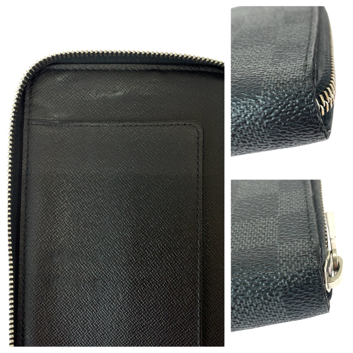 22280
LOUIS VUITTON ルイヴィトン ダミエ グラフィット﻿ ジッピー オーガナイザー ブラック 黒 シルバー金具 PVC N63077 長財布 ラウンドファスナー メンズ ABP42