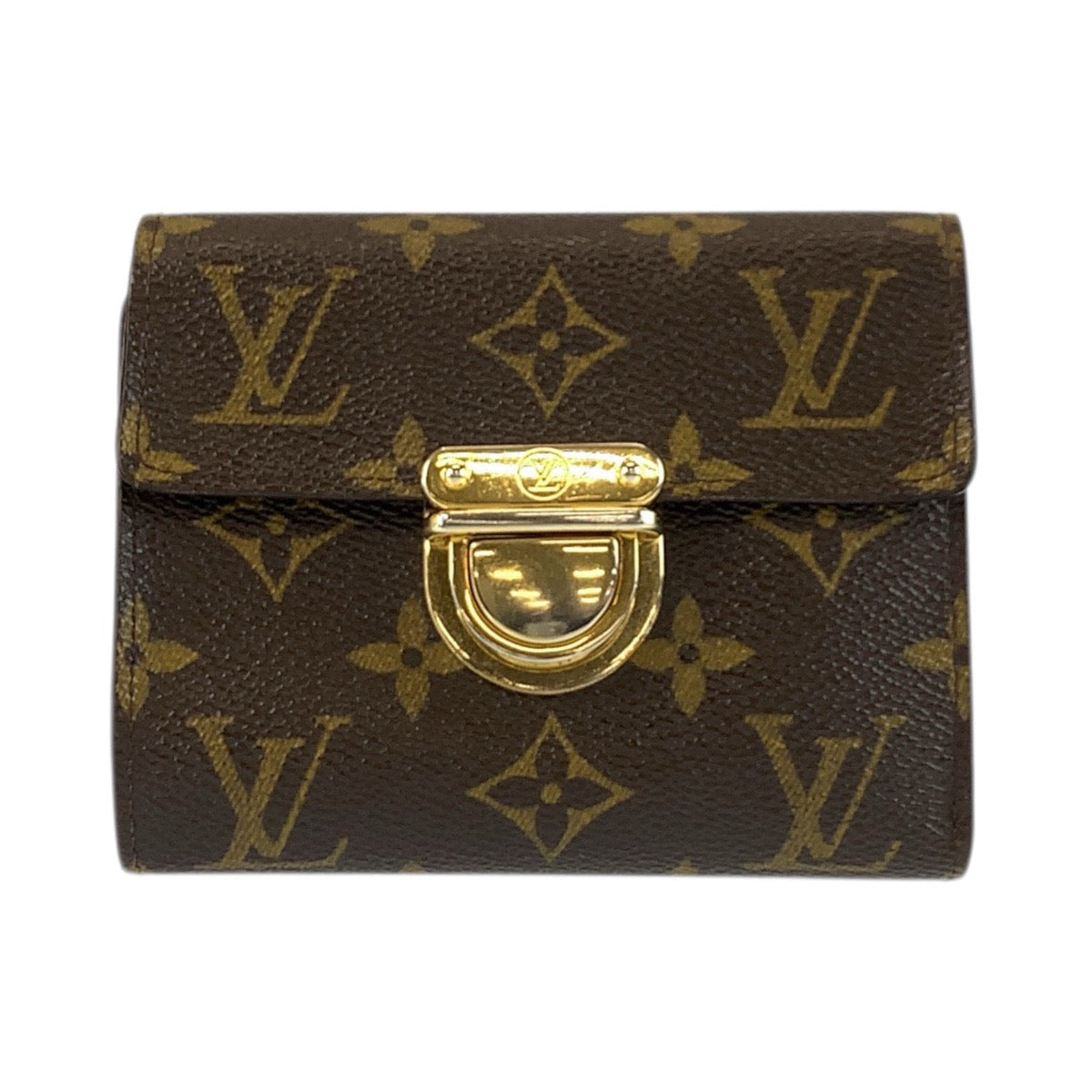 22281
LOUIS VUITTON ルイヴィトン モノグラム ポルトフォイユ コアラ ブラウン ゴールド金具 PVC M58013 折財布 コンパクトウォレット レディース AB35