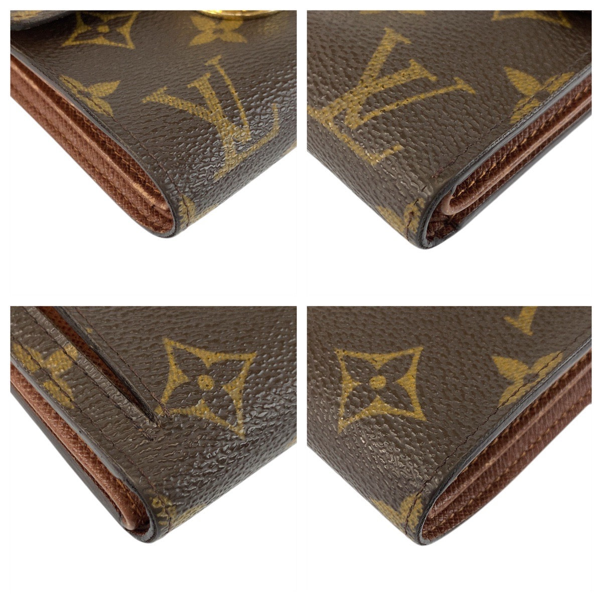 22281
LOUIS VUITTON ルイヴィトン モノグラム ポルトフォイユ コアラ ブラウン ゴールド金具 PVC M58013 折財布 コンパクトウォレット レディース AB35