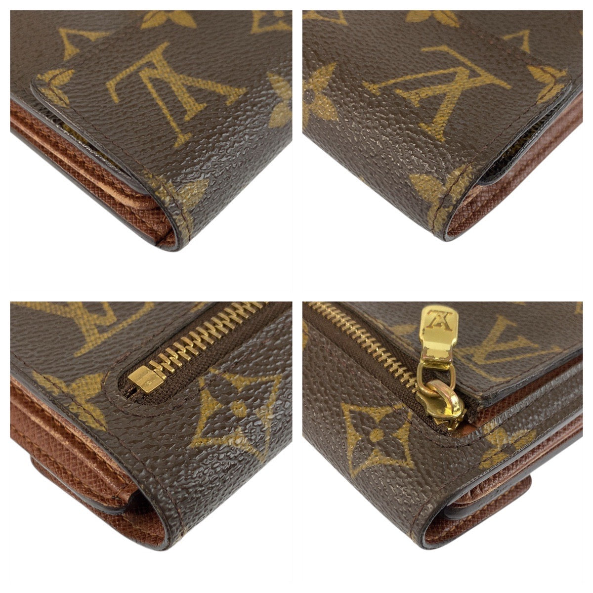 22281
LOUIS VUITTON ルイヴィトン モノグラム ポルトフォイユ コアラ ブラウン ゴールド金具 PVC M58013 折財布 コンパクトウォレット レディース AB35