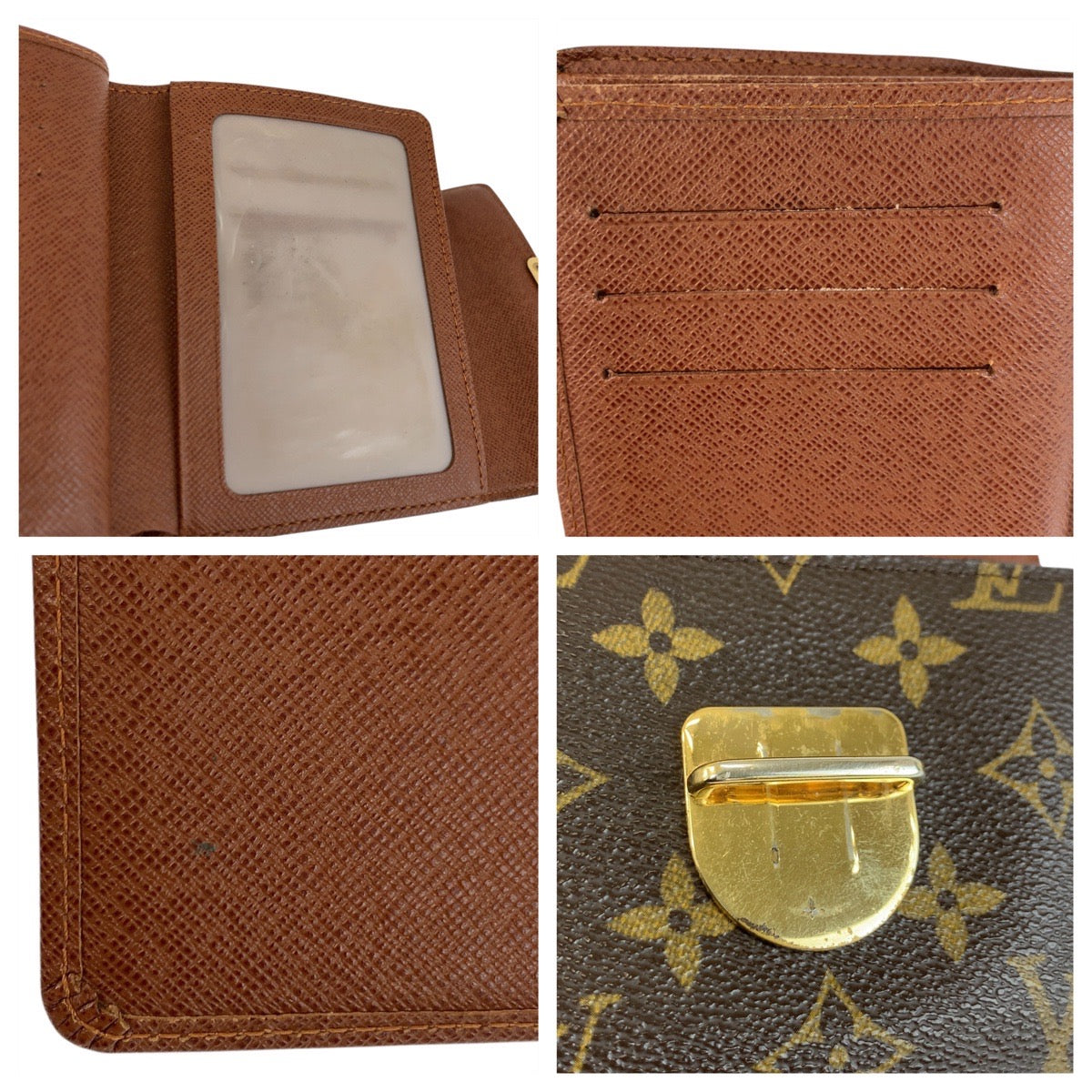 22281
LOUIS VUITTON ルイヴィトン モノグラム ポルトフォイユ コアラ ブラウン ゴールド金具 PVC M58013 折財布 コンパクトウォレット レディース AB35