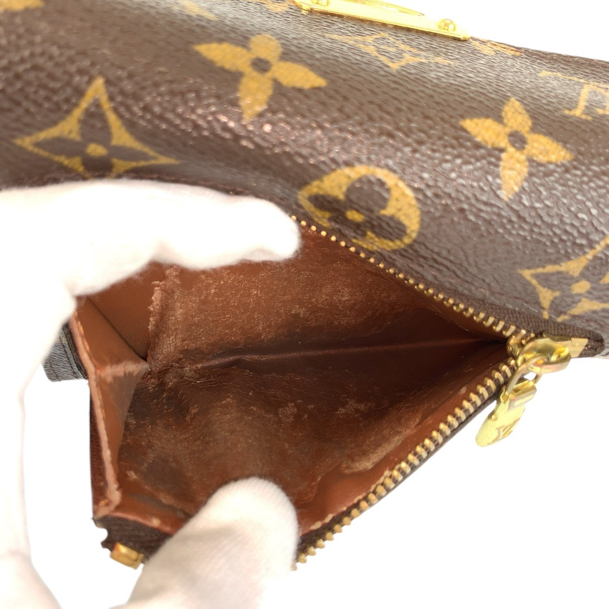 22281
LOUIS VUITTON ルイヴィトン モノグラム ポルトフォイユ コアラ ブラウン ゴールド金具 PVC M58013 折財布 コンパクトウォレット レディース AB35