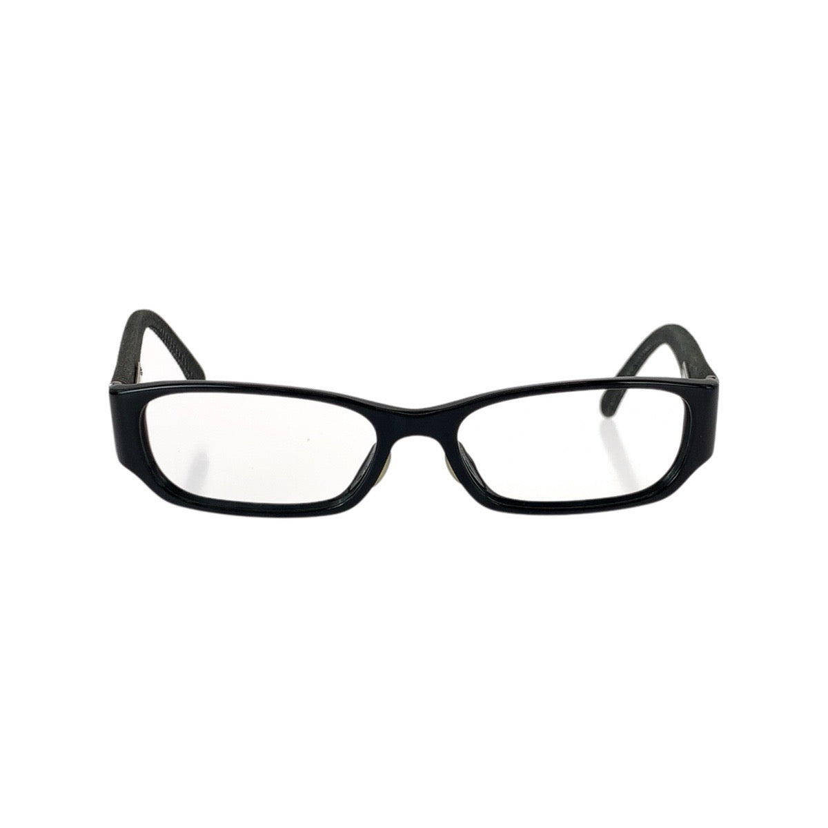 22282
CHANEL Coco Mark Black Silver Hardware Plastic / Denim 3169A 53□16 135 8 Sunglasses Eyeglass Frames Unisex Square Women's AB15
