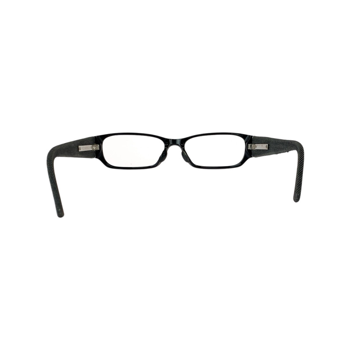 22282
CHANEL Coco Mark Black Silver Hardware Plastic / Denim 3169A 53□16 135 8 Sunglasses Eyeglass Frames Unisex Square Women's AB15