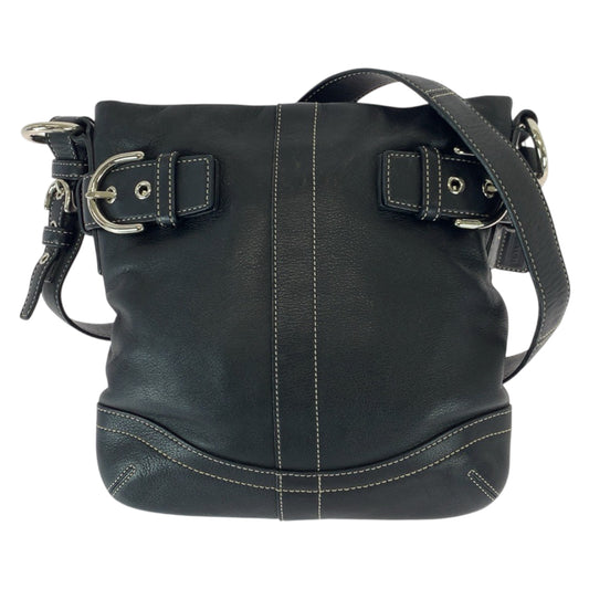 22285
COACH コーチ ブラック 黒 シルバー金具 レザー G05S-3594 ショルダーバッグ メッセンジャーバッグ レディース ABP8