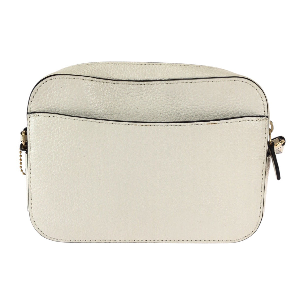 22289
COACH White Gold Hardware Leather L2011 87734 Shoulder Bag Pochette Ladies A10