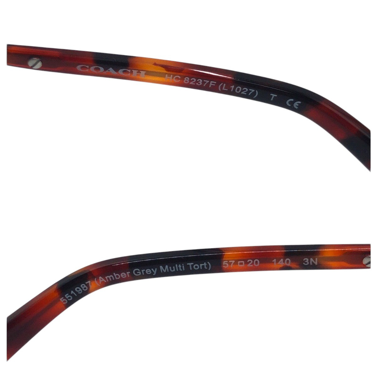 22291
COACH コーチ amber grey multi tort ブラウン プラスチック 57▫︎20 140 3N サングラス ボストン レディース A7