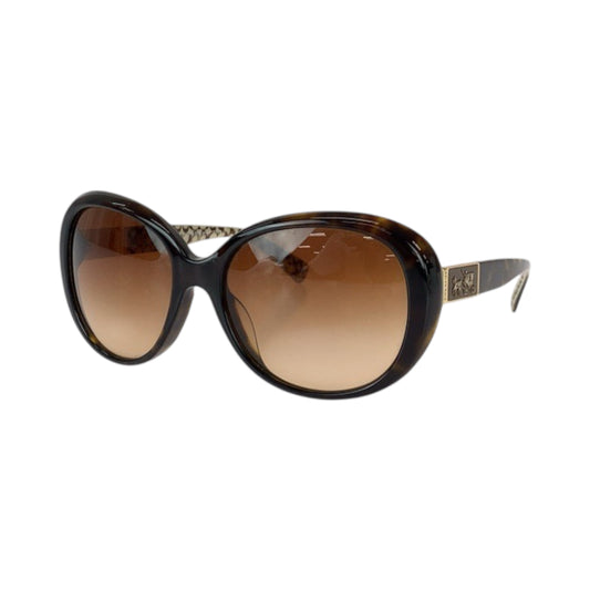 22292
COACH コーチ シグネチャー ブラウン ゴールド金具 プラスチック 526163 57□18 135 3N HC8120F サングラス メガネ 男女兼用 バタフライ レディース ABP6