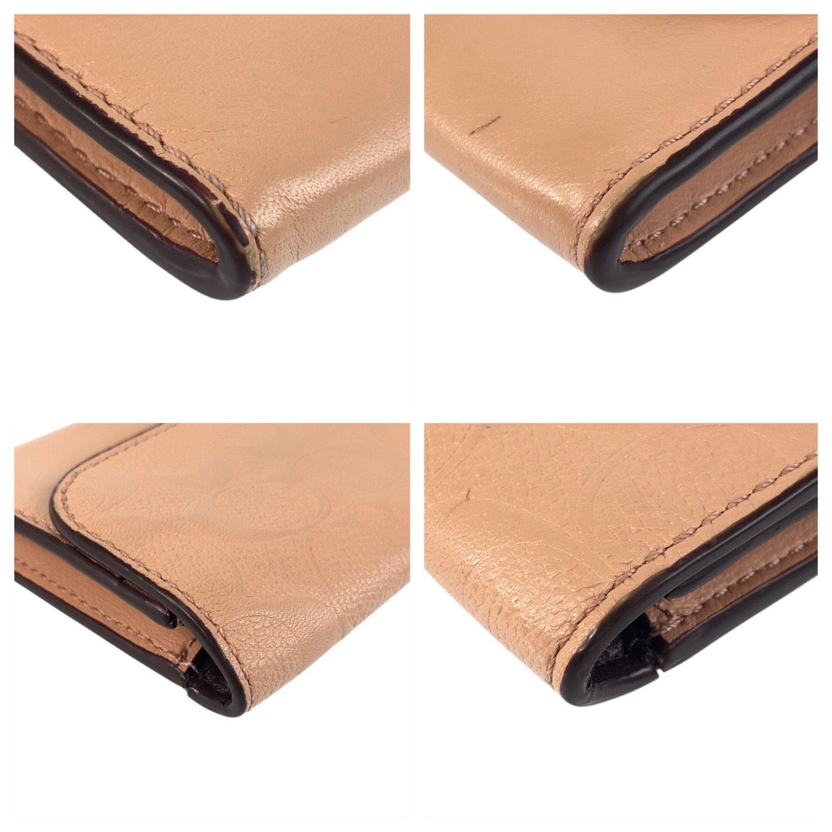 22294
COACH コーチ シグネチャー ベージュ ゴールド金具 レザー M1792-F26460 長財布 ロングウォレット レディース AB15