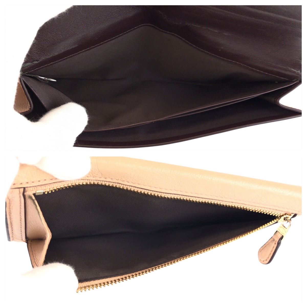 22294
COACH コーチ シグネチャー ベージュ ゴールド金具 レザー M1792-F26460 長財布 ロングウォレット レディース AB15