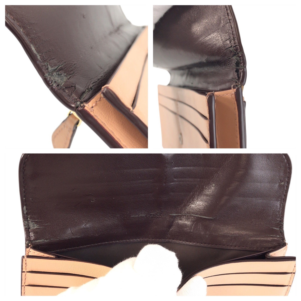 22294
COACH コーチ シグネチャー ベージュ ゴールド金具 レザー M1792-F26460 長財布 ロングウォレット レディース AB15