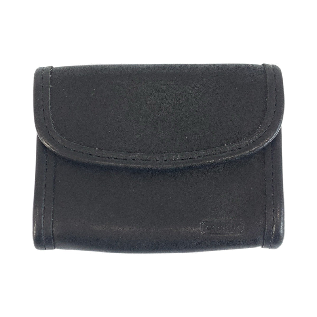 22295
COACH Vintage Old Coach Black Gold Hardware Leather Coin Purse Women's AB2