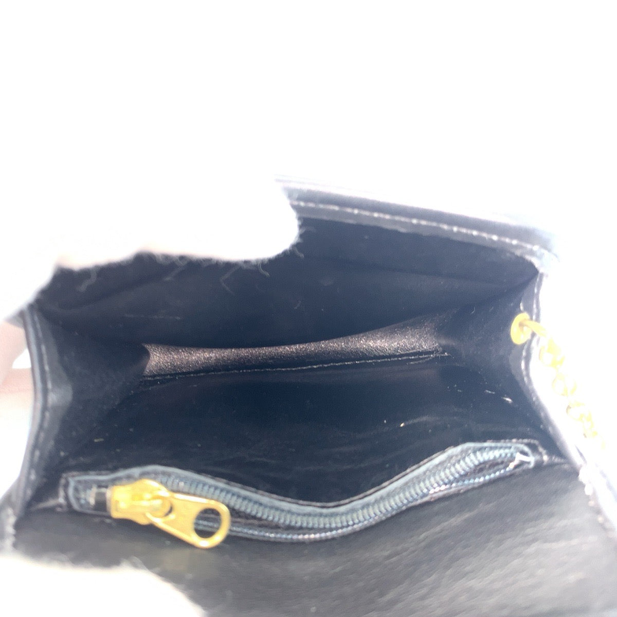 22295
COACH Vintage Old Coach Black Gold Hardware Leather Coin Purse Women's AB2