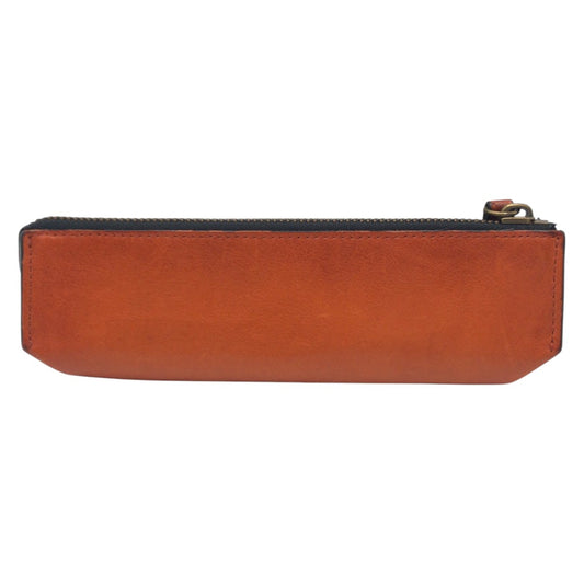 22296
COACH コーチ ブラウン レザー ポーチ ペンケース 男女兼用 レディース AB