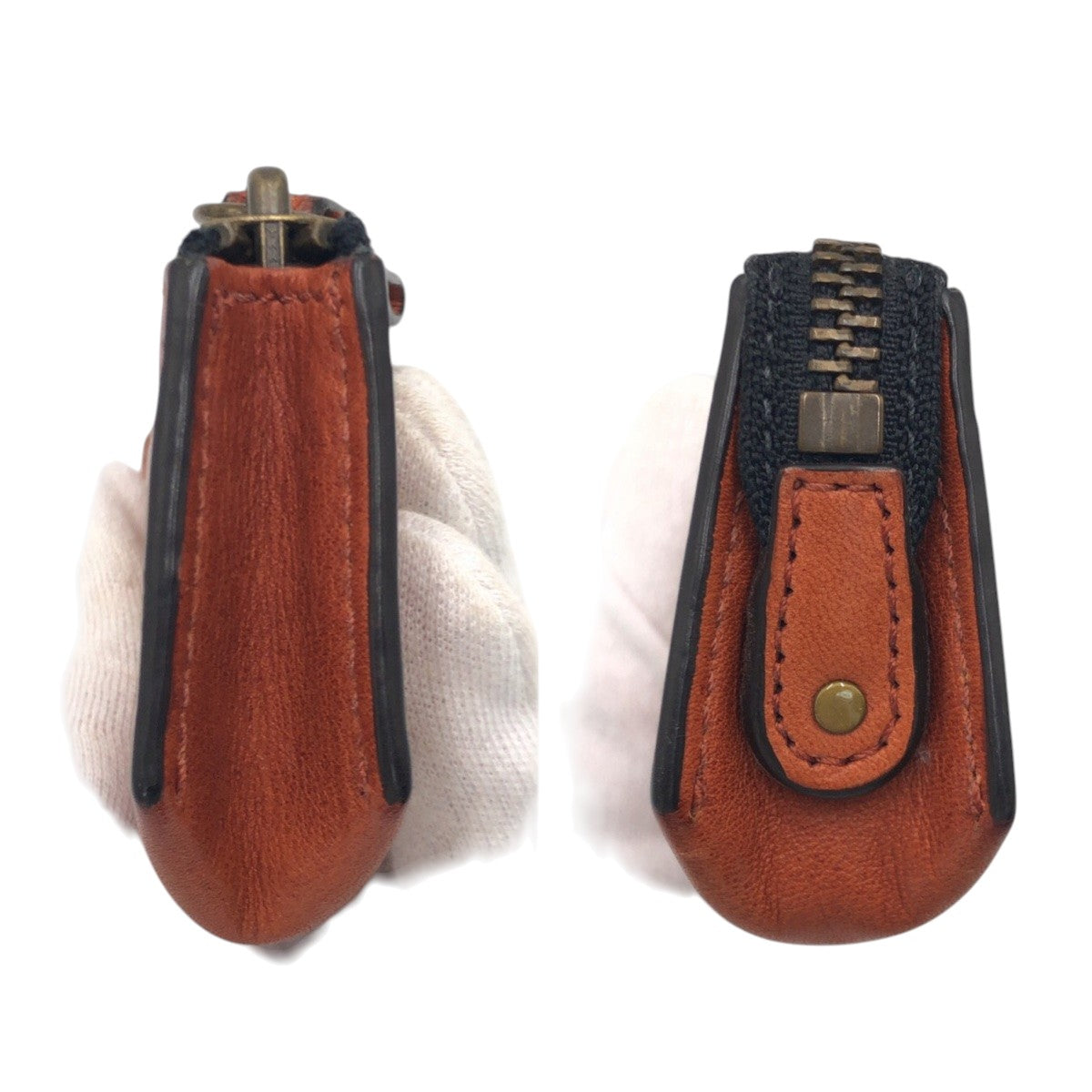 22296
COACH コーチ ブラウン レザー ポーチ ペンケース 男女兼用 レディース AB