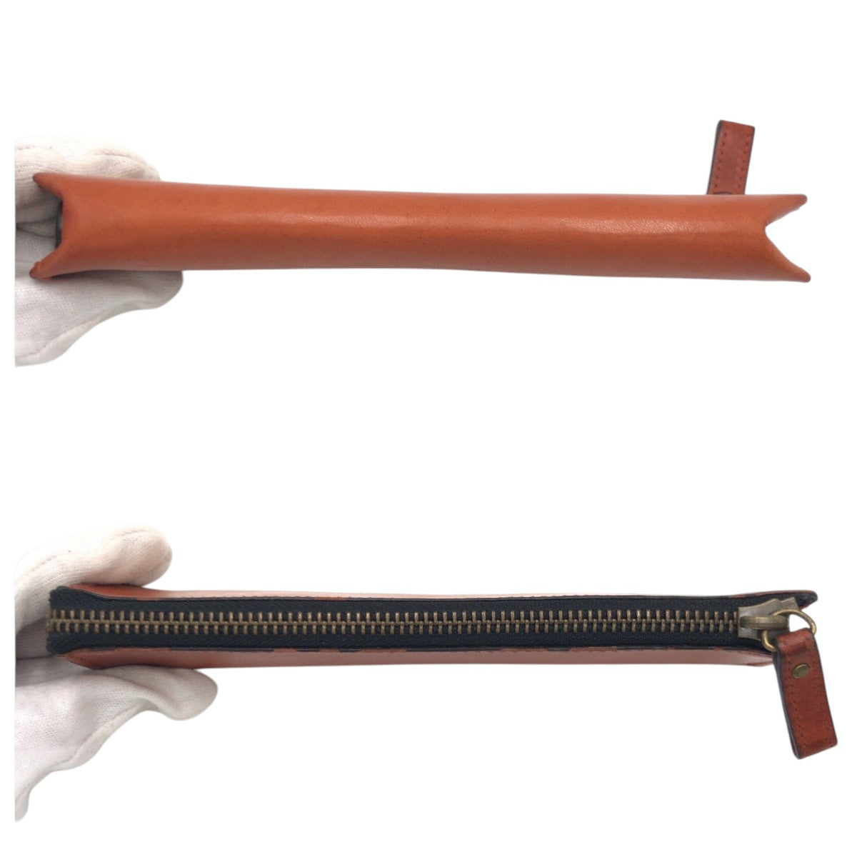 22296
COACH コーチ ブラウン レザー ポーチ ペンケース 男女兼用 レディース AB