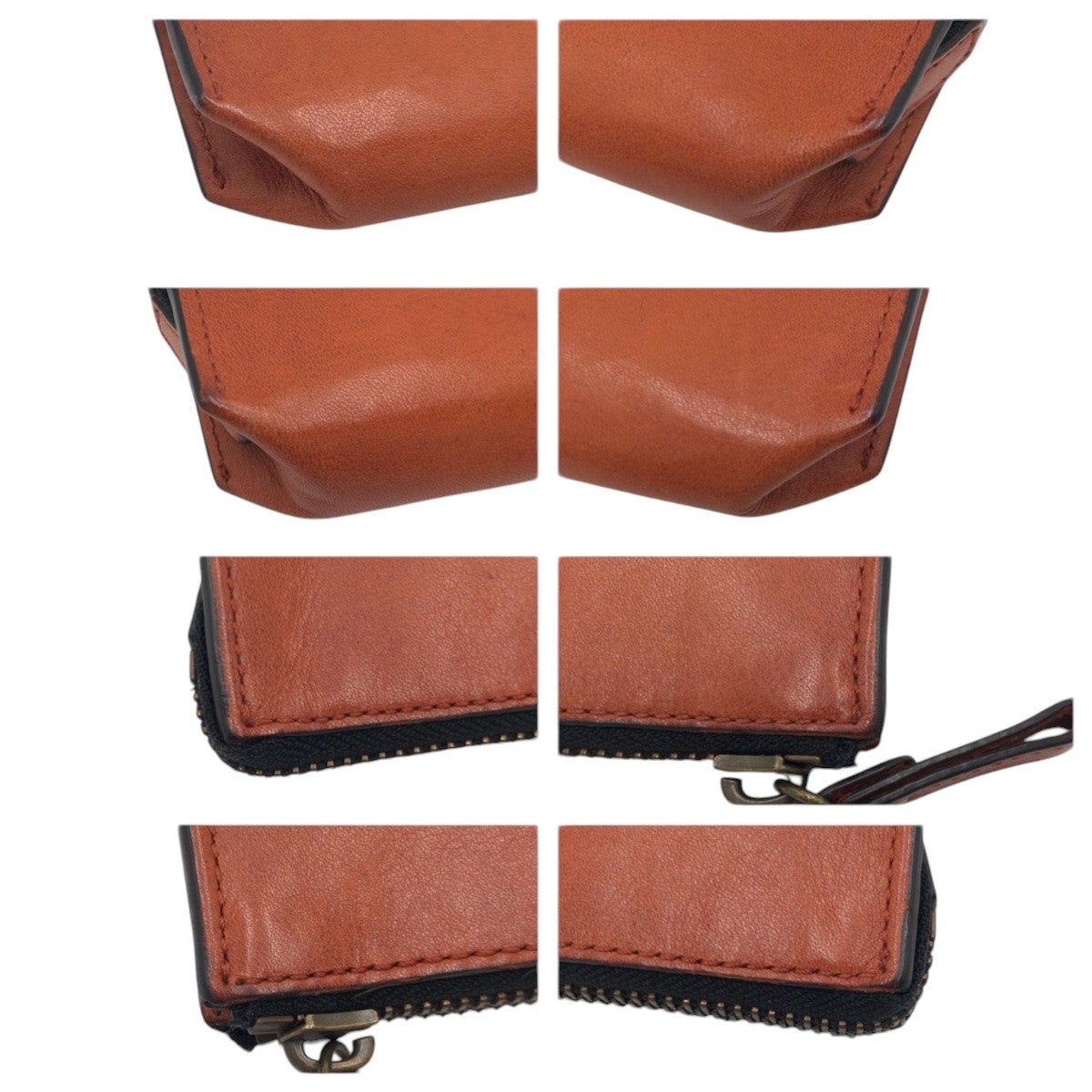 22296
COACH コーチ ブラウン レザー ポーチ ペンケース 男女兼用 レディース AB