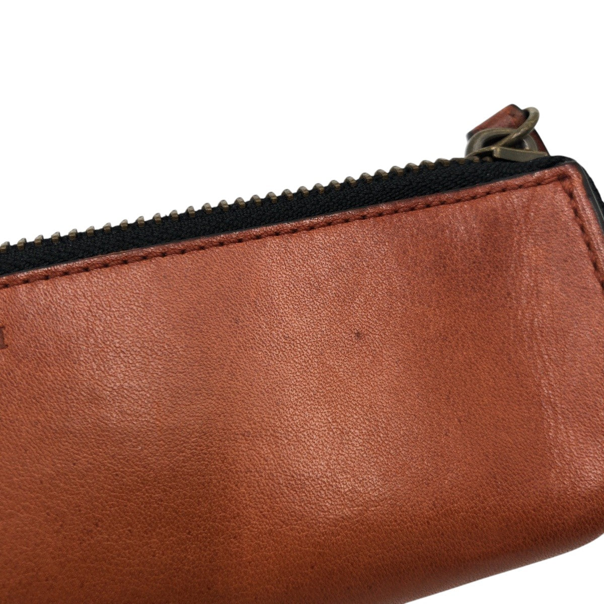 22296
COACH コーチ ブラウン レザー ポーチ ペンケース 男女兼用 レディース AB