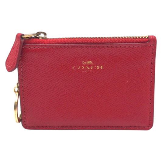 22298
COACH コーチ レッド レザー L1878 コインケース カードケース レディース AB