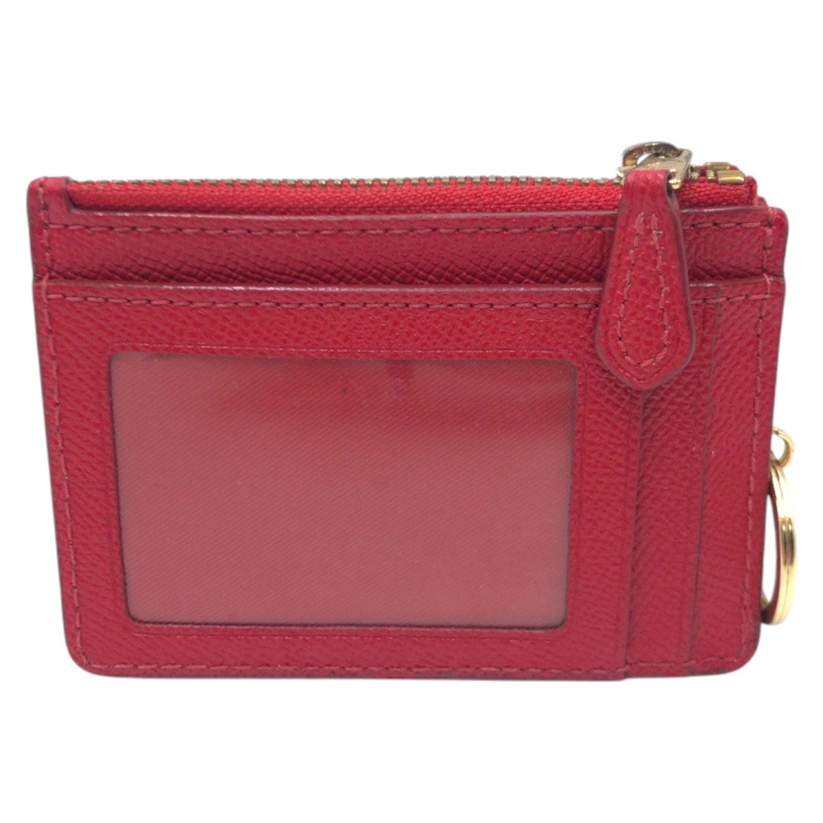 22298
COACH コーチ レッド レザー L1878 コインケース カードケース レディース AB