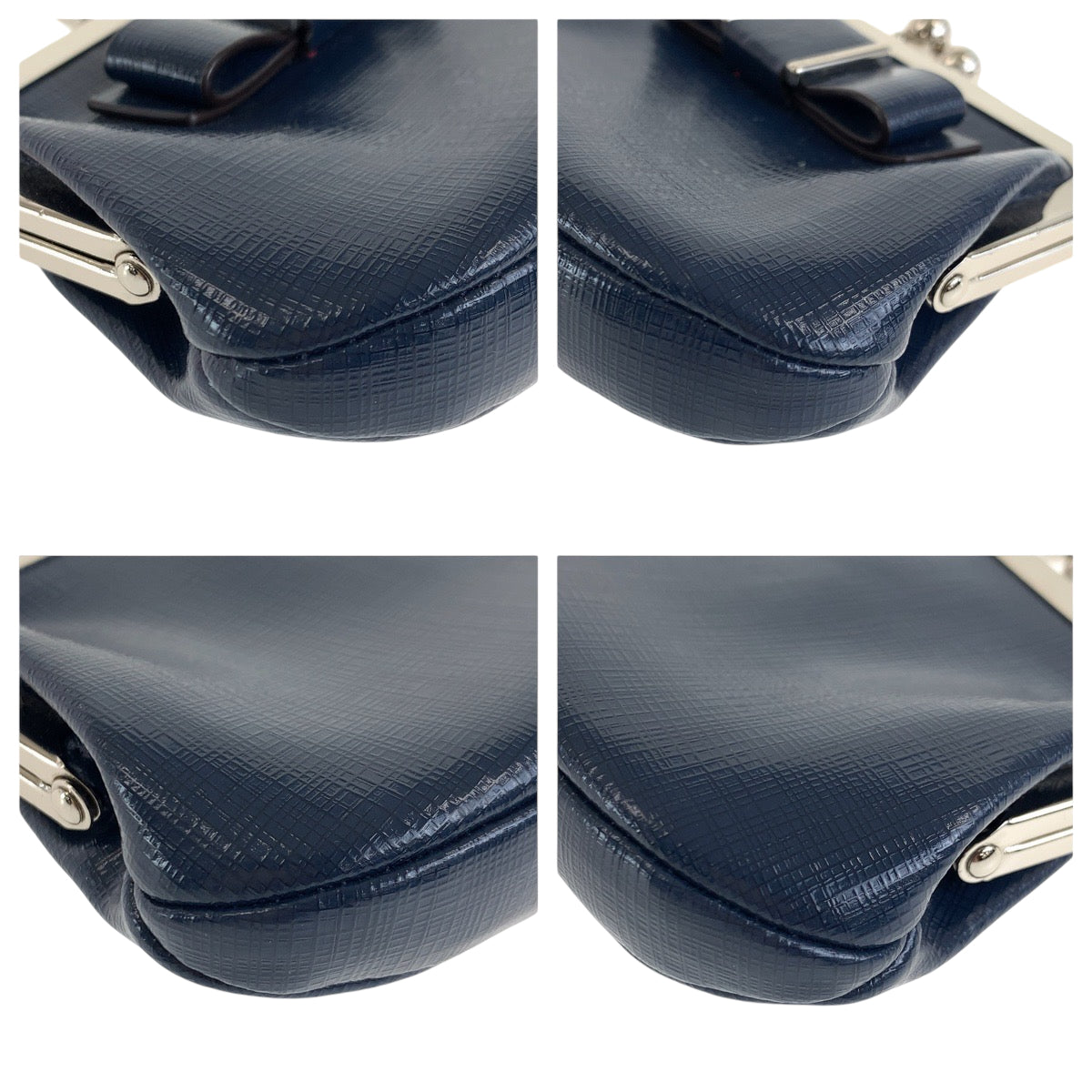 22300
COACH コーチ ネイビー シルバー金具 レザー F62886 コインケース 小銭入れ レディース AB