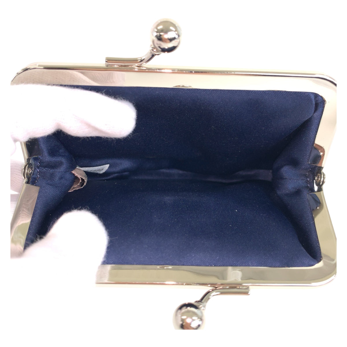 22300
COACH コーチ ネイビー シルバー金具 レザー F62886 コインケース 小銭入れ レディース AB