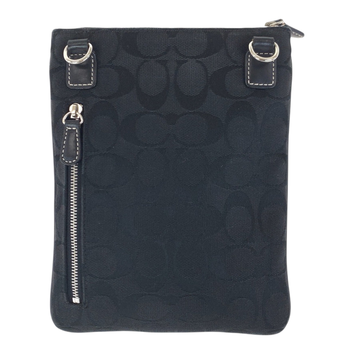 22309
COACH Signature Black Canvas / Leather Shoulder Bag Pochette Ladies AB6