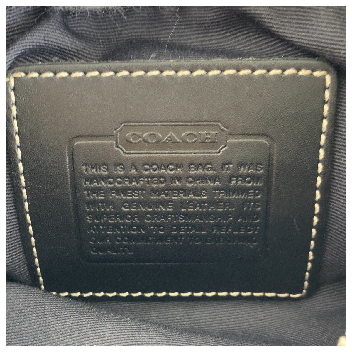 22309
COACH Signature Black Canvas / Leather Shoulder Bag Pochette Ladies AB6