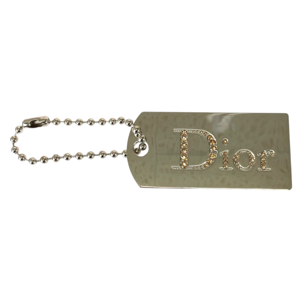 22311
Dior ディオール ミラー ラインストーン シルバー メタル キーホルダー バッグチャーム レディース ABP6
