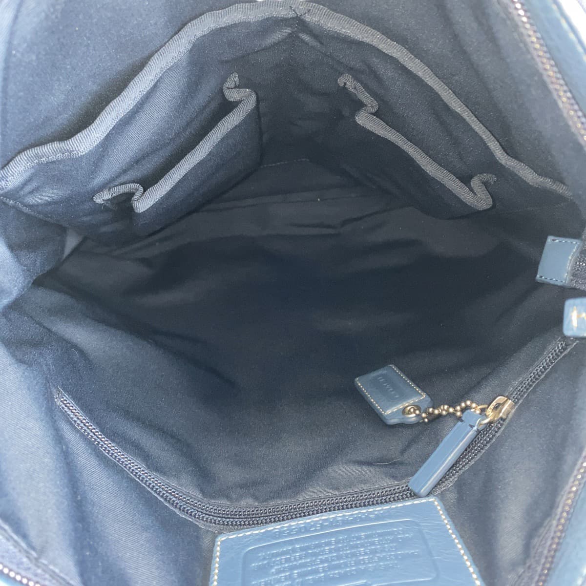 22318
COACH コーチ ブルー 青 シルバー金具 レザー 70558 トートバッグ ビジネスバッグ メンズ AB8