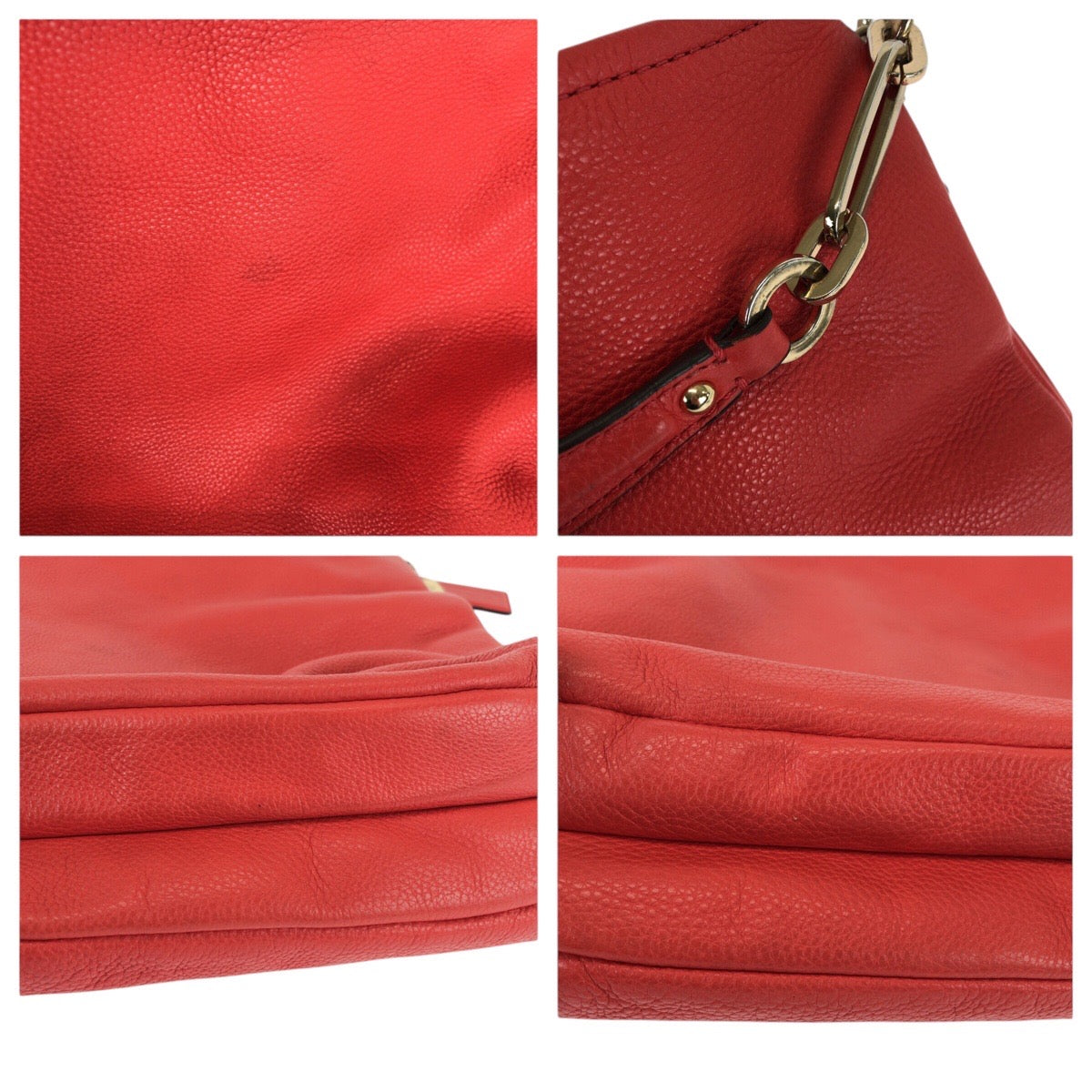 22326
COACH コーチ マディソン ホーボー オレンジ レッド レザー K1360-27858 ショルダーバッグ レディース AB7