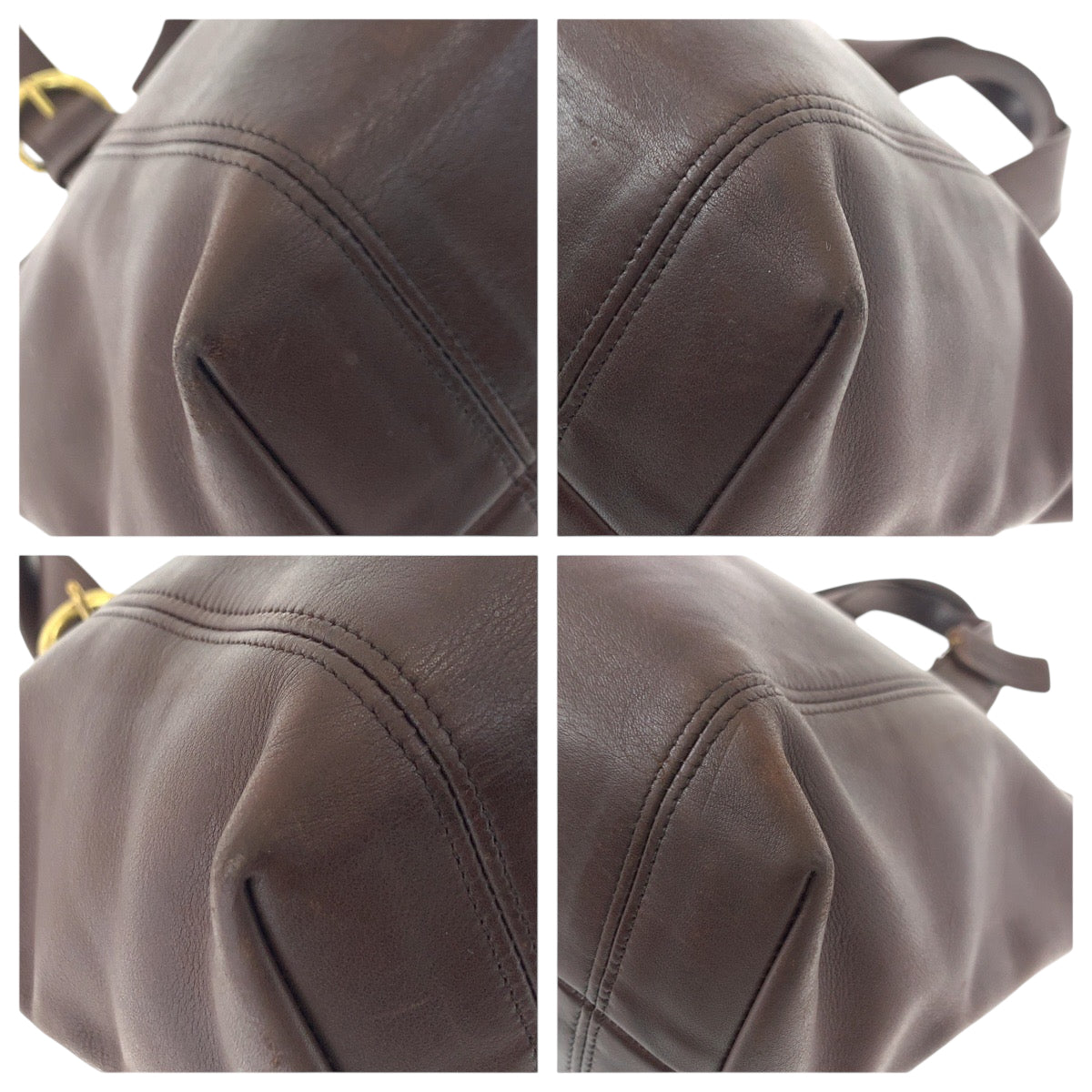 22327
COACH コーチ ヴィンテージ オールドコーチ ブラウン ゴールド金具 レザー 4133 ハンドバッグ トートバッグ レディース AB7