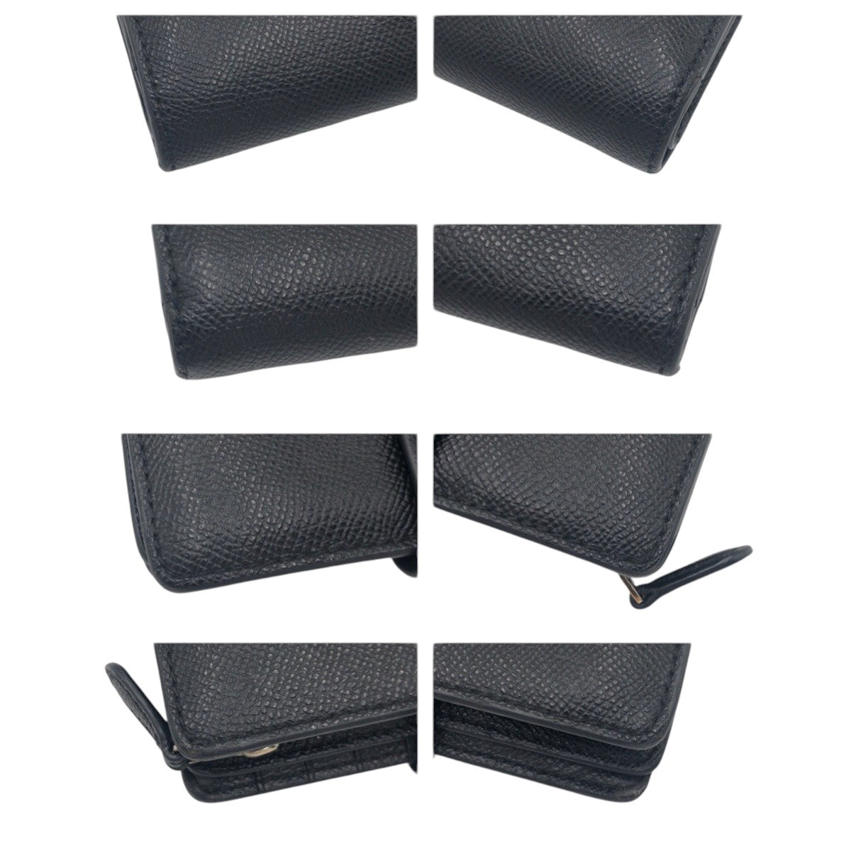 22339
COACH コーチ ブラック 黒 レザー 二つ折り財布 折り財布 コンパクトウォレット レディース ABP3