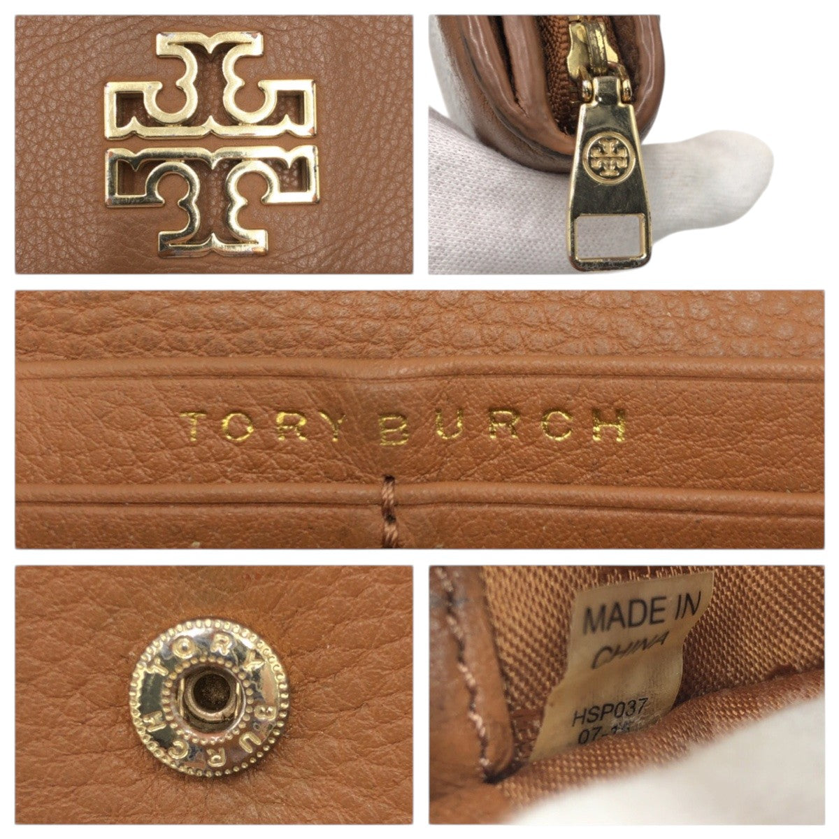 22345
Tory Burch トリーバーチ ブラウン レザー HSP037 長財布 ロングウォレット レディース AB3