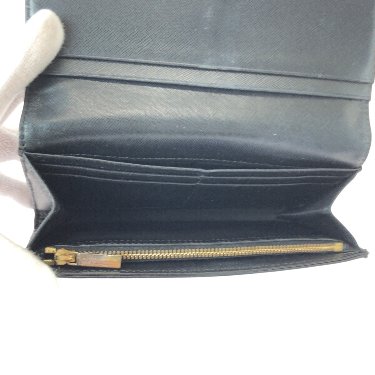 22346
Tory Burch トリーバーチ ブラック 黒 ゴールド金具 レザー HFA031 長財布 ロングウォレット レディース AB2