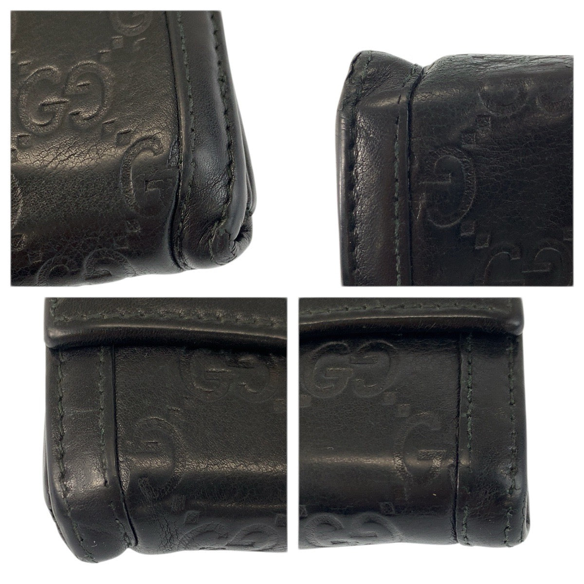 22178
GUCCI グッチ インターロッキング グッチシマ ブラック 黒 ゴールド金具 レザー 282431 長財布 ロングウォレット 男女兼用 レディース AB8