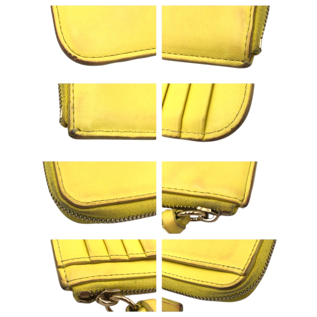 22351
Chloe クロエ Chloé Sense イエロー レザー 02 23 60 65 コインケース カードケース レディース AB3