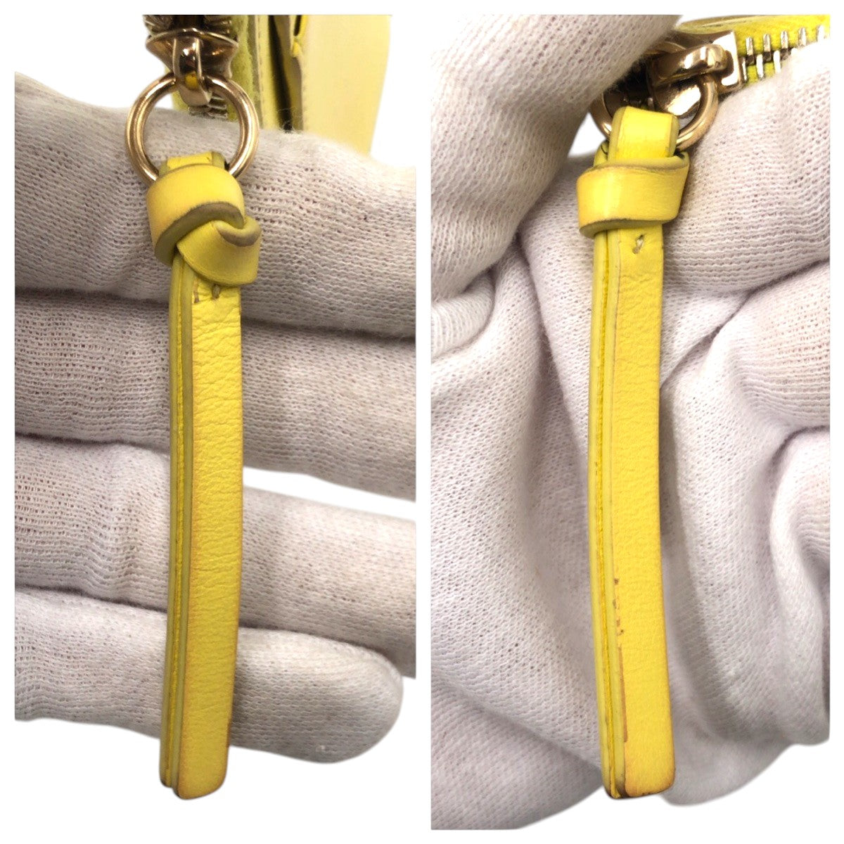 22351
Chloe クロエ Chloé Sense イエロー レザー 02 23 60 65 コインケース カードケース レディース AB3