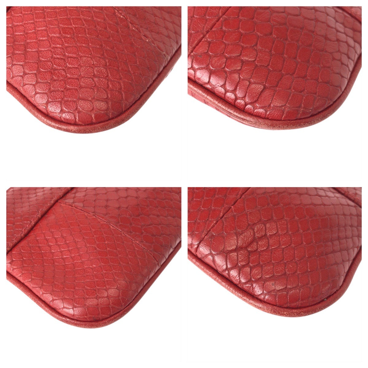 22352
Chloe クロエ レッド ゴールド金具 レザー コインケース 小銭入れ レディース AB3