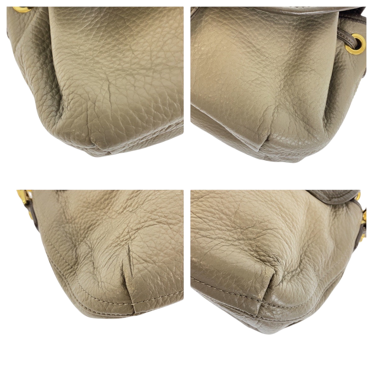 22353
Tory Burch トリーバーチ ブラウン グレー ゴールド金具 レザー ショルダーバッグ ポシェット レディース AB7