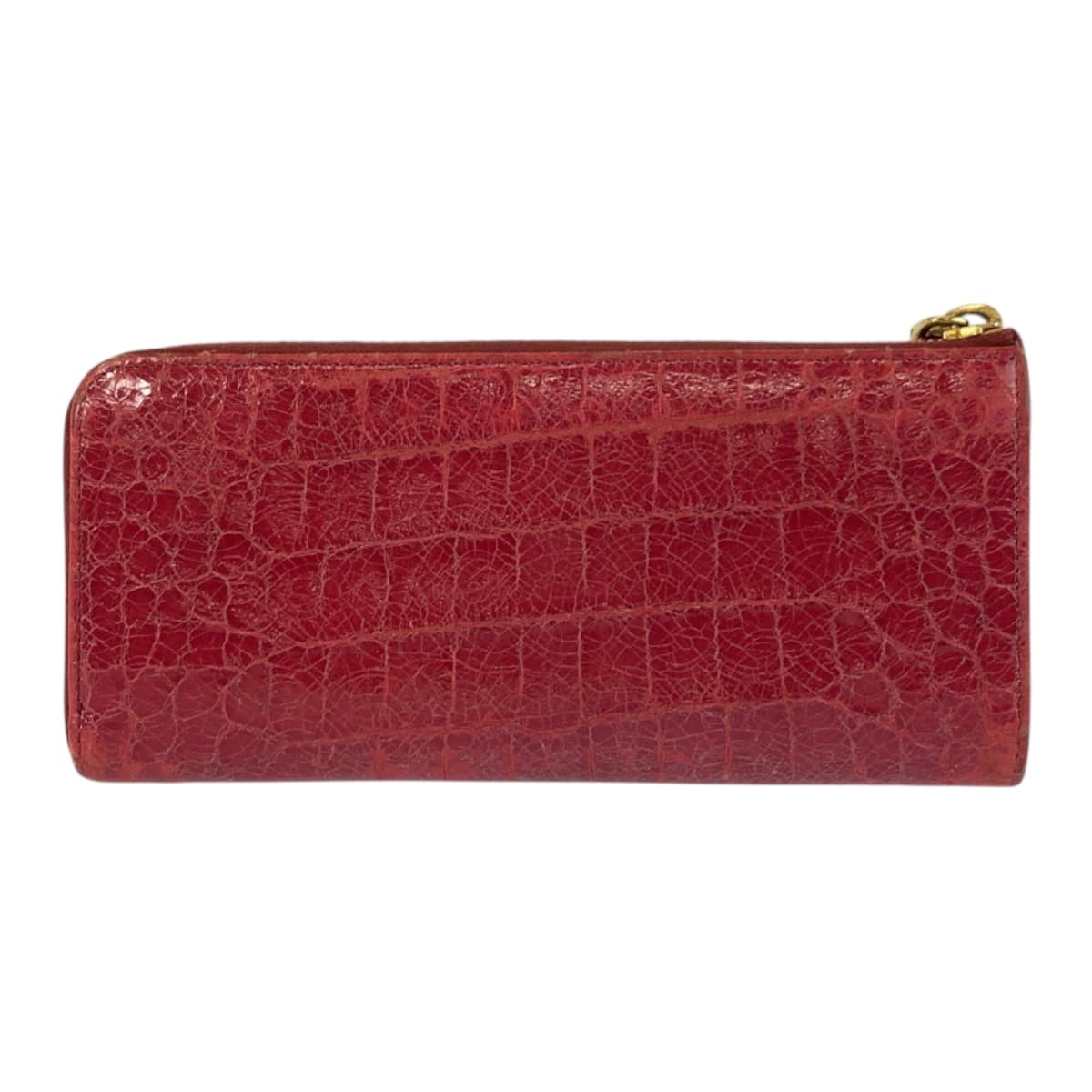 22356
MIUMIU ミュウミュウ 型押し ピンク ゴールド金具 レザー 長財布 ロングウォレット レディース AB5