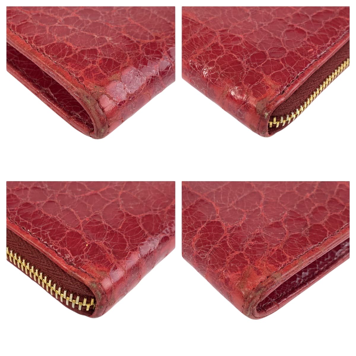 22356
MIUMIU ミュウミュウ 型押し ピンク ゴールド金具 レザー 長財布 ロングウォレット レディース AB5