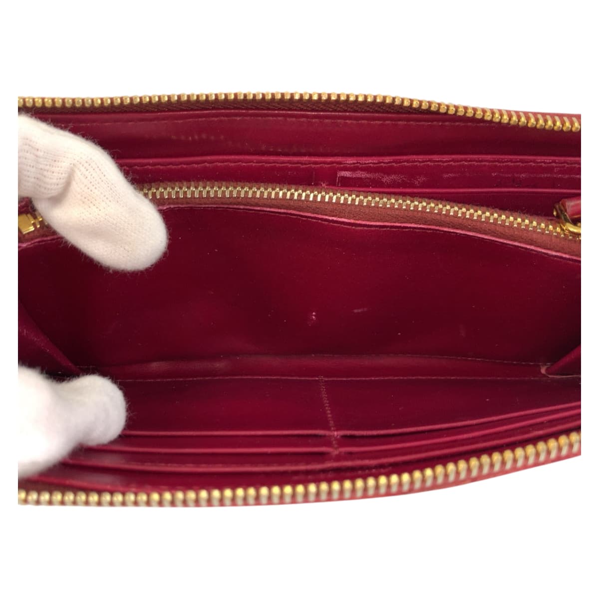 22356
MIUMIU ミュウミュウ 型押し ピンク ゴールド金具 レザー 長財布 ロングウォレット レディース AB5