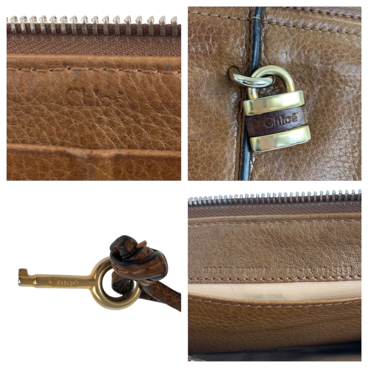 22365
Chloe Paddington Brown Leather Long Wallet for Women AB3