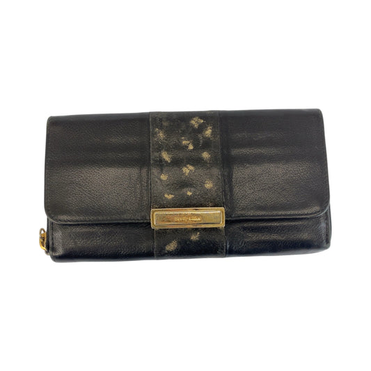 22366
SEE BY CHLOE シーバイクロエ ブラック 黒 ゴールド金具 レザー 04 15 83 65 長財布 ロングウォレット レディース AB3