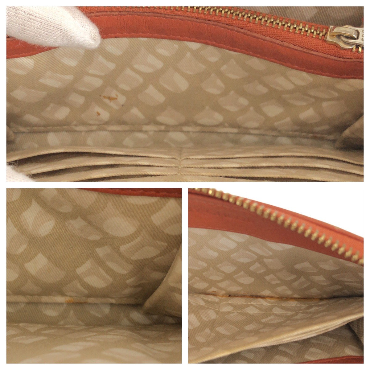 22367
Chloe クロエ リジー オレンジ コーラルオレンジ ゴールド金具 レザー B066YT 長財布 ロングウォレット レディース AB3