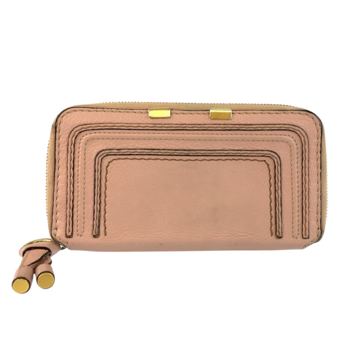 22369
Chloe クロエ マーシー ピンク ゴールド金具 レザー BOZVJL 長財布 ロングウォレット レディース AB3